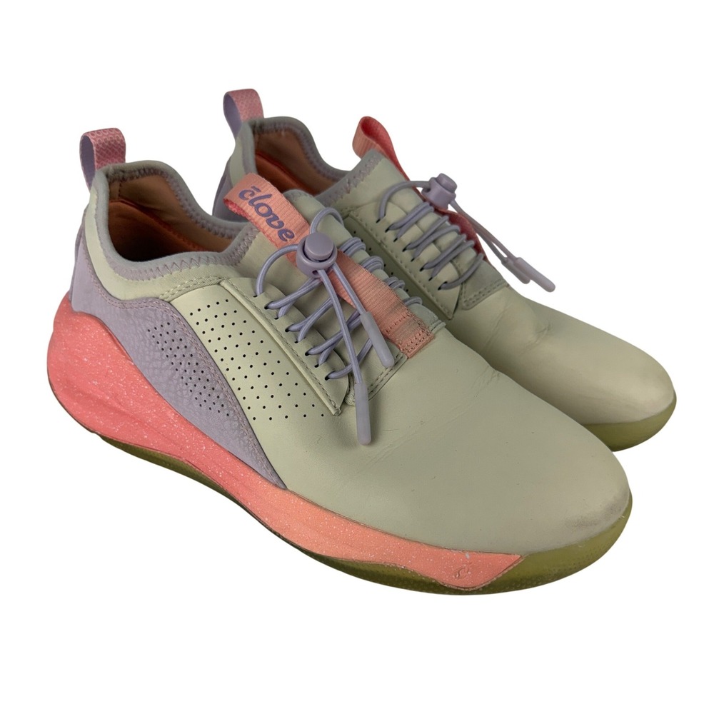 Clove Women's Nursing Sneakers Cream Lavender Coral Size W7 Fluid Resistant